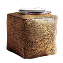 Leopard Hairon Ottoman | Pouf at online8 furniture store Auckland