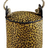 Leopard Leather Door Stop - Round at online8 furniture store Auckland