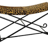 Leopard Leather Long Ottoman at online8 furniture store Auckland