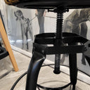 Leopard Print Barstool - Adjustable Height at online8 furniture store Auckland