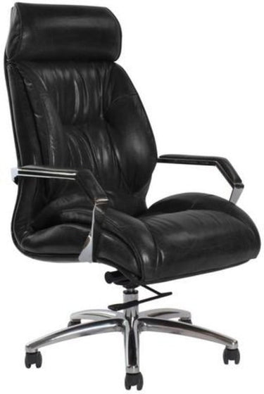 Lincoln Vintage Leather Adjustable Chair - Belon Black at online8 furniture store Auckland