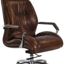 Lincoln Vintage Leather Office Chair - Vintage Cigar at online8 furniture store Auckland