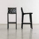 London Barstool - Teak Black at online8 furniture store Auckland