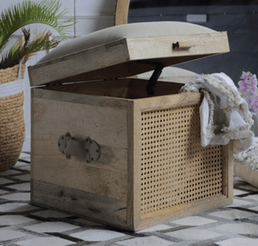 Louis French Country Trunk with Seat at online8 furniture store Auckland