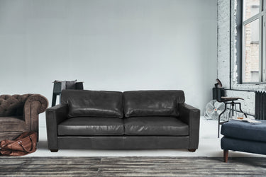 Madison 2 Seater Sofa - Belon Black at online8 furniture store Auckland