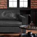 Madison 3 Seater Sofa - Belon Black at online8 furniture store Auckland