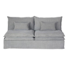 Malta Double Cushion Sectional Middle 2 Seater - Grey at online8 furniture store Auckland