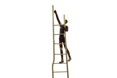 Man Climbing on Ladder at online8 furniture store Auckland