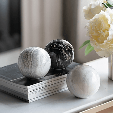 Marbleized Ball Accents Set of 3 at online8 furniture store Auckland