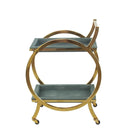 Margo Bar Trolley Gold & Grey at online8 furniture store Auckland