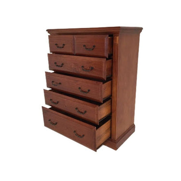 Marina 6 Drawer Tallboy at online8 furniture store Auckland