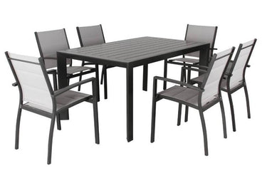 Marni 7Pc 160cm Dining Set at online8 furniture store Auckland