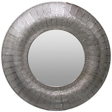 Marrakesh Mirror Round Silver at online8 furniture store Auckland