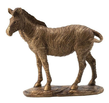 Metallic Copper Zebra Statue at online8 furniture store Auckland