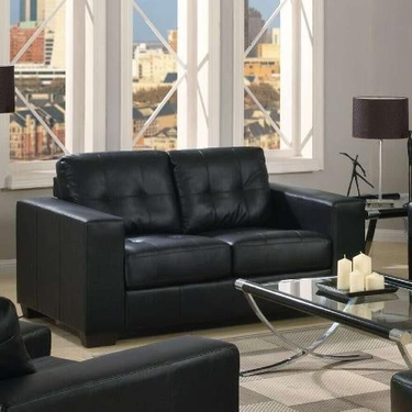 Metro 2 Seat Sofa - Black at online8 furniture store Auckland