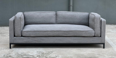 Metropolis 3 Seat Sofa - Elephant Grey at online8 furniture store Auckland
