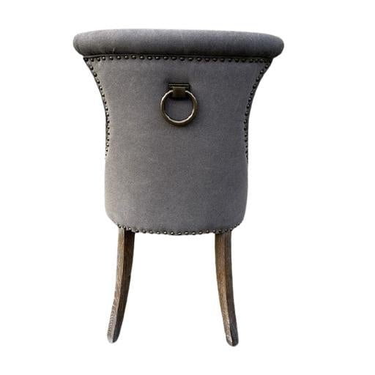 Miami Dining Chair - Dark Grey Canvas at online8 furniture store Auckland