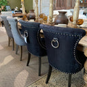 Miami Dining Chair - Dark Grey Canvas at online8 furniture store Auckland