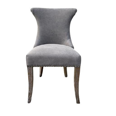 Miami Dining Chair - Dark Grey Canvas at online8 furniture store Auckland