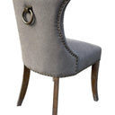 Miami Dining Chair - Dark Grey Canvas at online8 furniture store Auckland