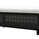 Mink Rattan & Boucle Blanket Box at online8 furniture store Auckland