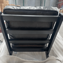 Molly Leather Armchair - Charcoal at online8 furniture store Auckland