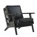 Molly Leather Armchair - Charcoal at online8 furniture store Auckland