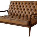 Montpellier Settee - Antique Light Brown Leather at online8 furniture store Auckland