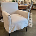 Montrouge Slip Cover Dining Chair-Pastel Grey at online8 furniture store Auckland