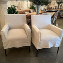 Montrouge Slip Cover Dining Chair-Pastel Grey at online8 furniture store Auckland