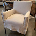 Montrouge Slip Cover Dining Chair-Pastel Grey at online8 furniture store Auckland