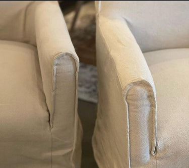 Montrouge Slip Cover Dining Chair-Pastel Grey at online8 furniture store Auckland