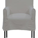 Montrouge Slip Cover Dining Chair-Pastel Grey at online8 furniture store Auckland