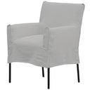 Montrouge Slip Cover Dining Chair-Pastel Grey at online8 furniture store Auckland