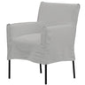 Montrouge Slip Cover Dining Chair-Pastel Grey at online8 furniture store Auckland