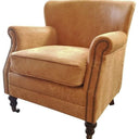 Mortimer Leather Armchair - Camel at online8 furniture store Auckland