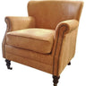 Mortimer Leather Armchair - Camel at online8 furniture store Auckland