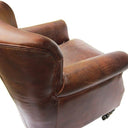 Mortimer Leather Armchair - Vintage Cigar at online8 furniture store Auckland