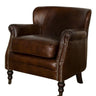 Mortimer Leather Armchair - Vintage Cigar at online8 furniture store Auckland