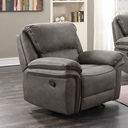 Moy Recliner Chair - Grey at online8 furniture store Auckland