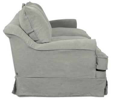 Newport 2.5 Seater Slip Cover Sofa- Pastel Grey at online8 furniture store Auckland