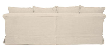 Newport 3.5 Seater Slip Cover Sofa - Salt & Pepper at online8 furniture store Auckland