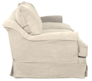Newport 3.5 Seater Slip Cover Sofa - Salt & Pepper at online8 furniture store Auckland