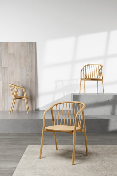 Nordic Dining Chair with Arms at online8 furniture store Auckland