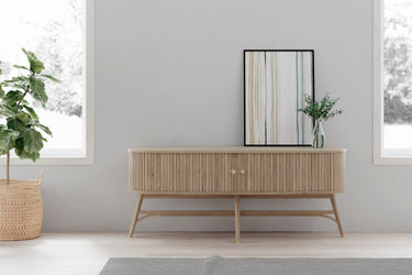 Nordic Oak Entertainment Unit at online8 furniture store Auckland