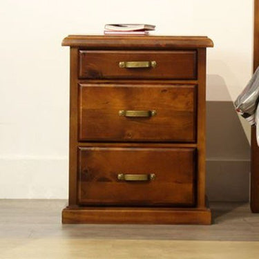 Normandy 3 Drawer Bedside Table at online8 furniture store Auckland