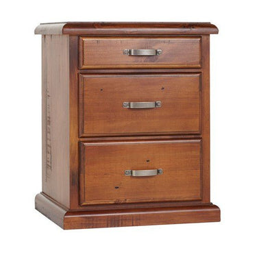 Normandy 3 Drawer Bedside Table at online8 furniture store Auckland