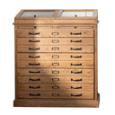 Oak Chest of Drawers - 5 Drawers & 2 Flap Doors at online8 furniture store Auckland
