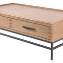 Oak Coffee Table - 4 Drawers at online8 furniture store Auckland
