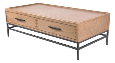 Oak Coffee Table - 4 Drawers at online8 furniture store Auckland